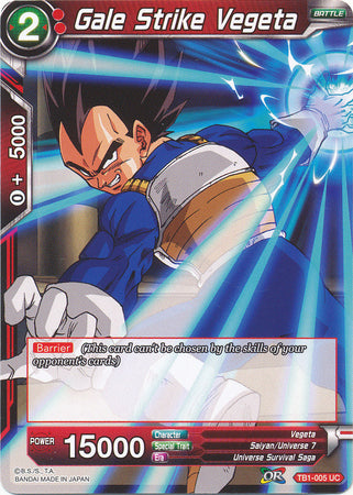 Gale Strike Vegeta [TB1-005] | Good Games Adelaide SA