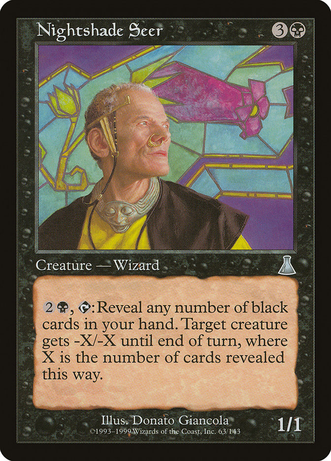 Nightshade Seer 63 (Urza's Destiny)  | Good Games Adelaide SA