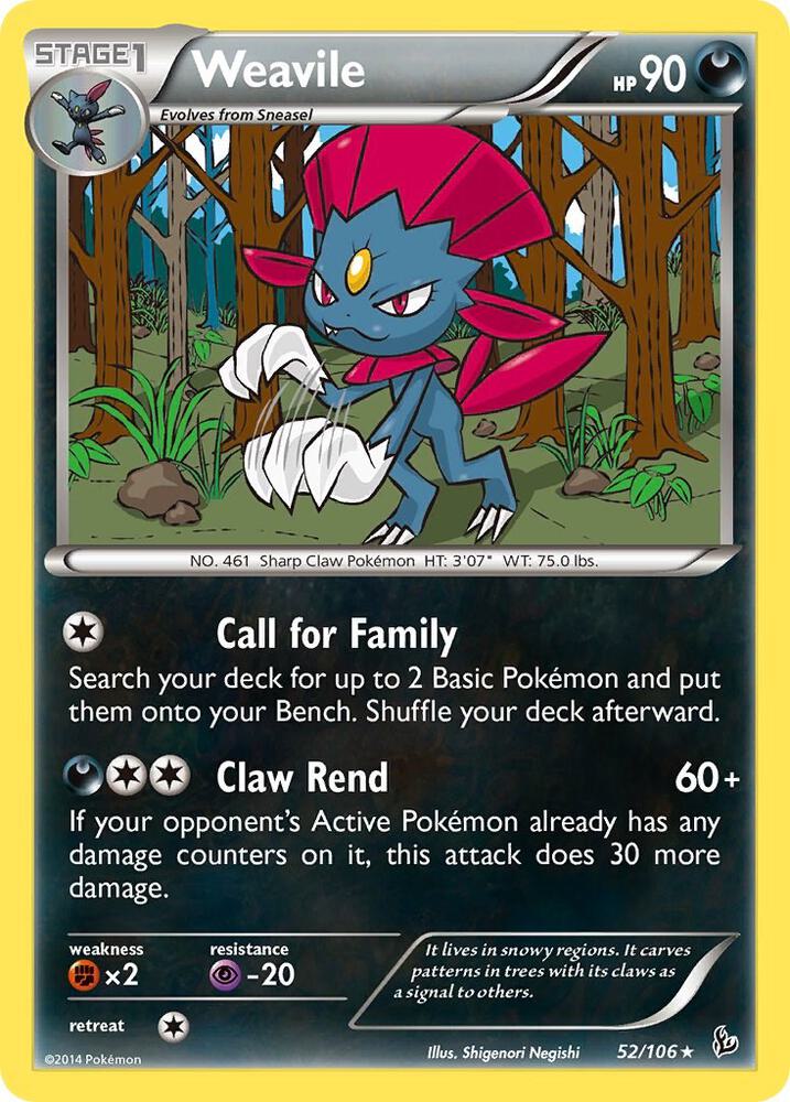 Weavile 52/106 (XY - Flashfire)  | Good Games Adelaide SA