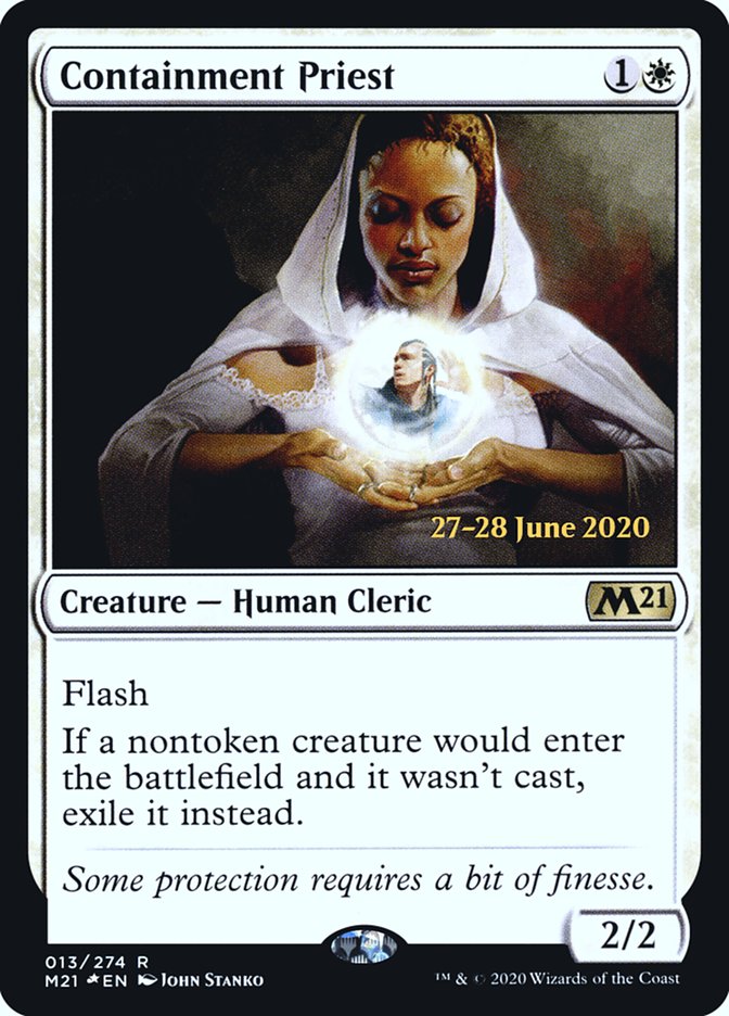 Containment Priest  [Core Set 2021 Prerelease Promos] | Good Games Adelaide SA