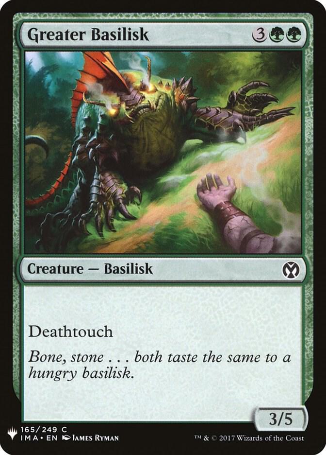 Greater Basilisk 165 (The List Reprints)  | Good Games Adelaide SA