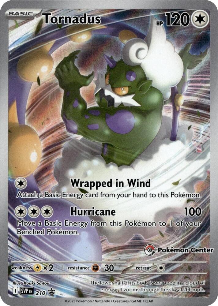 Tornadus Pokemon Center Exclusive 210 (SV: Scarlet & Violet Promo Cards)  - Holofoil | Good Games Adelaide SA