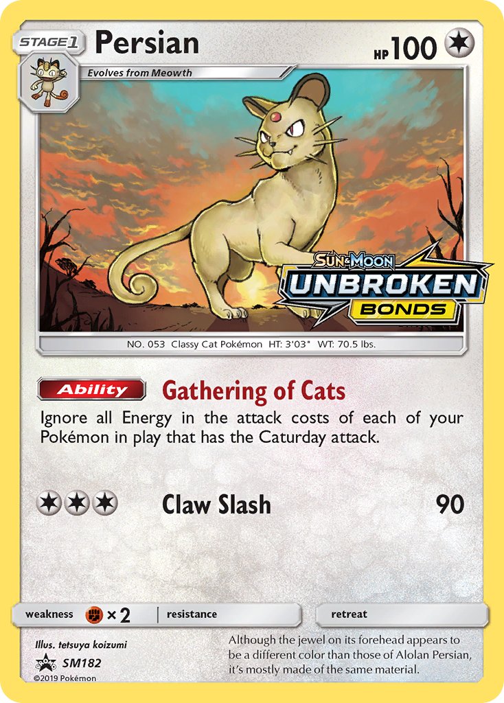 Persian (SM182) [Sun & Moon: Black Star Promos] | Good Games Adelaide SA