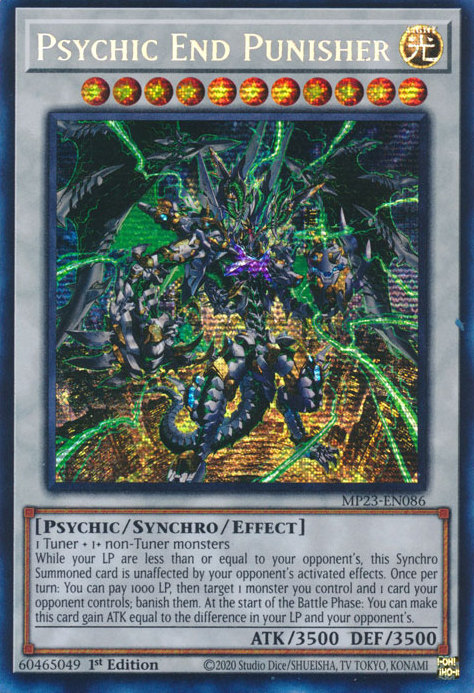 Psychic End Punisher [MP23-EN086] Prismatic Secret Rare | Good Games Adelaide SA