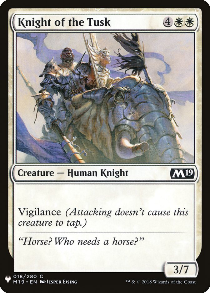 Knight of the Tusk [Mystery Booster] | Good Games Adelaide SA