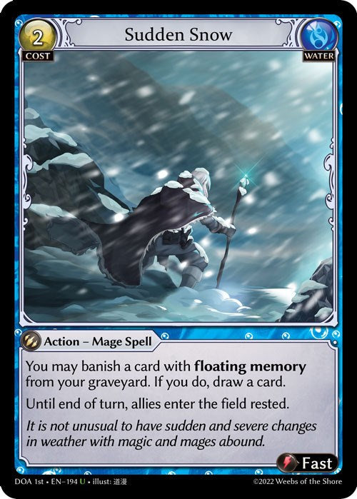 Sudden Snow (194) [Dawn of Ashes: 1st Edition] | Good Games Adelaide SA