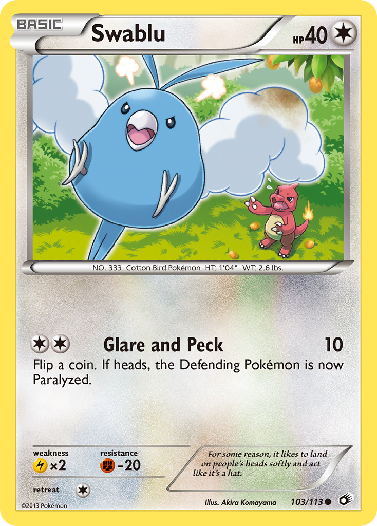 Swablu (103/113) [Black & White: Legendary Treasures] | Good Games Adelaide SA