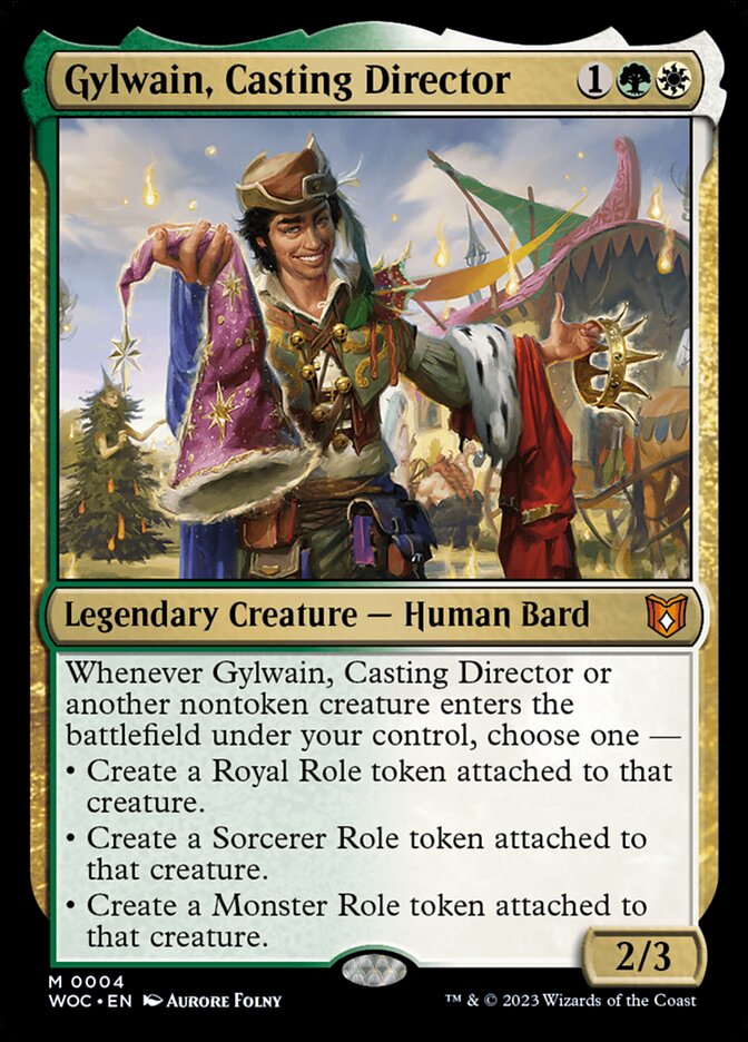 Gylwain, Casting Director 4 (Commander: Wilds of Eldraine)  - Foil | Good Games Adelaide SA