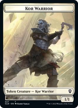 Kor Warrior Shapeshifter 023 Double Sided Token 27 // 23 (Commander Legends: Battle for Baldur's Gate)  | Good Games Adelaide SA