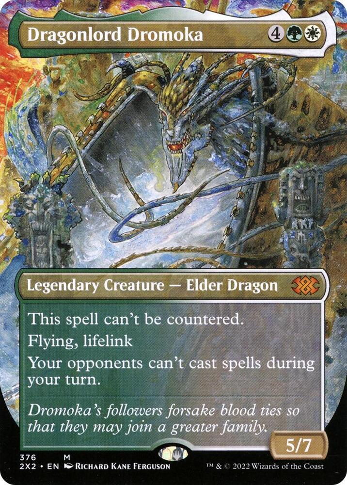 Dragonlord Dromoka Borderless 376 (Double Masters 2022)  | Good Games Adelaide SA
