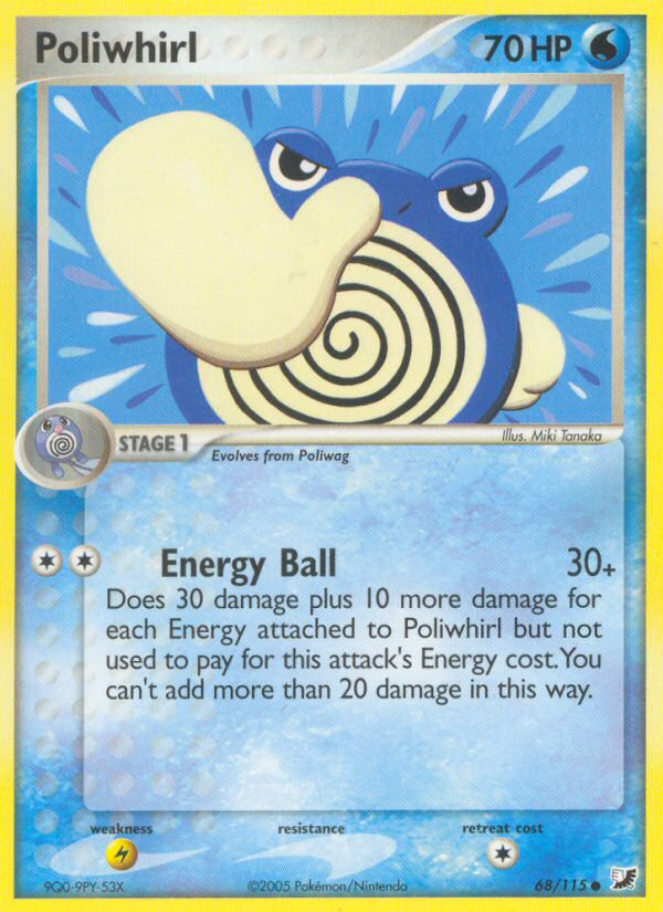 Poliwhirl (68/115) [EX: Unseen Forces] | Good Games Adelaide SA