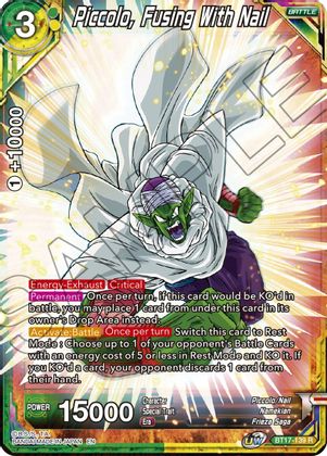Piccolo, Fusing With Nail (BT17-139) [Ultimate Squad] | Good Games Adelaide SA