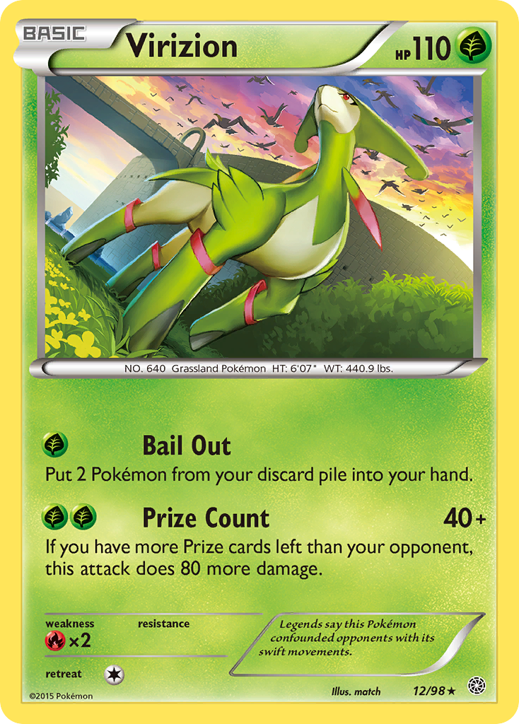 Virizion (12/98) [XY: Ancient Origins] | Good Games Adelaide SA