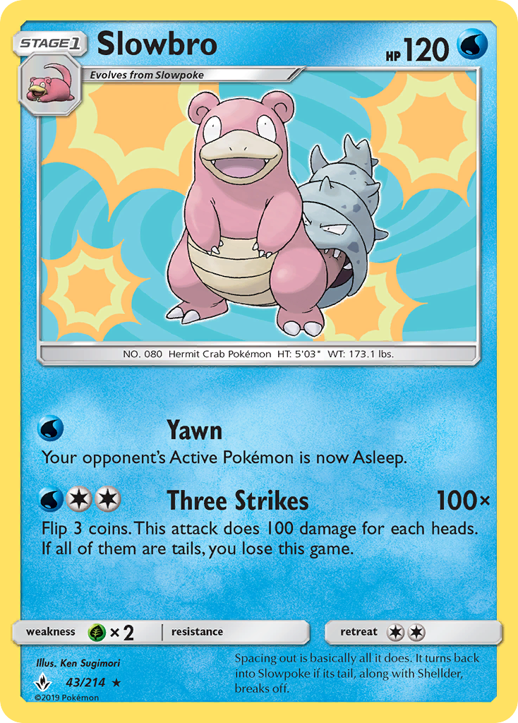 Slowbro (43/214) [Sun & Moon: Unbroken Bonds] | Good Games Adelaide SA