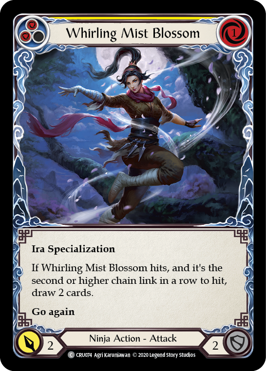 Whirling Mist Blossom [CRU074] 1st Edition Rainbow Foil | Good Games Adelaide SA