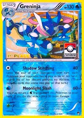 Greninja 40 122 Pokemon League 1st Place 040/122 (League & Championship Cards)  - Reverse Holofoil | Good Games Adelaide SA