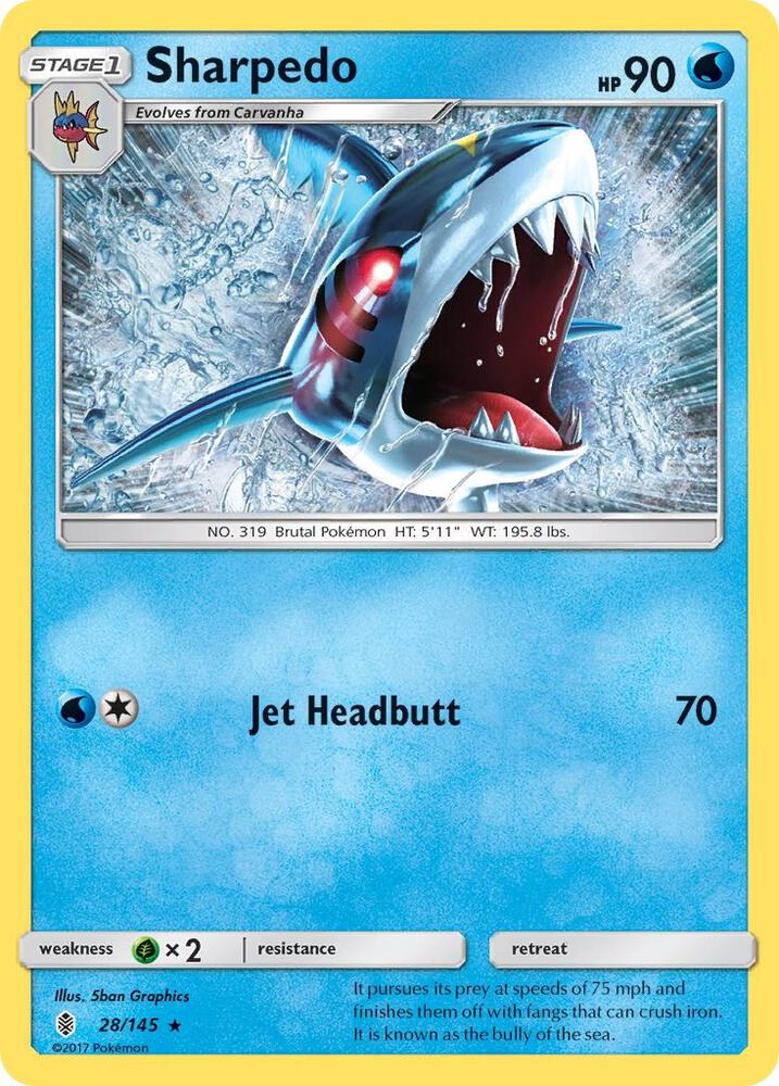 Sharpedo 28/145 (SM - Guardians Rising)  | Good Games Adelaide SA