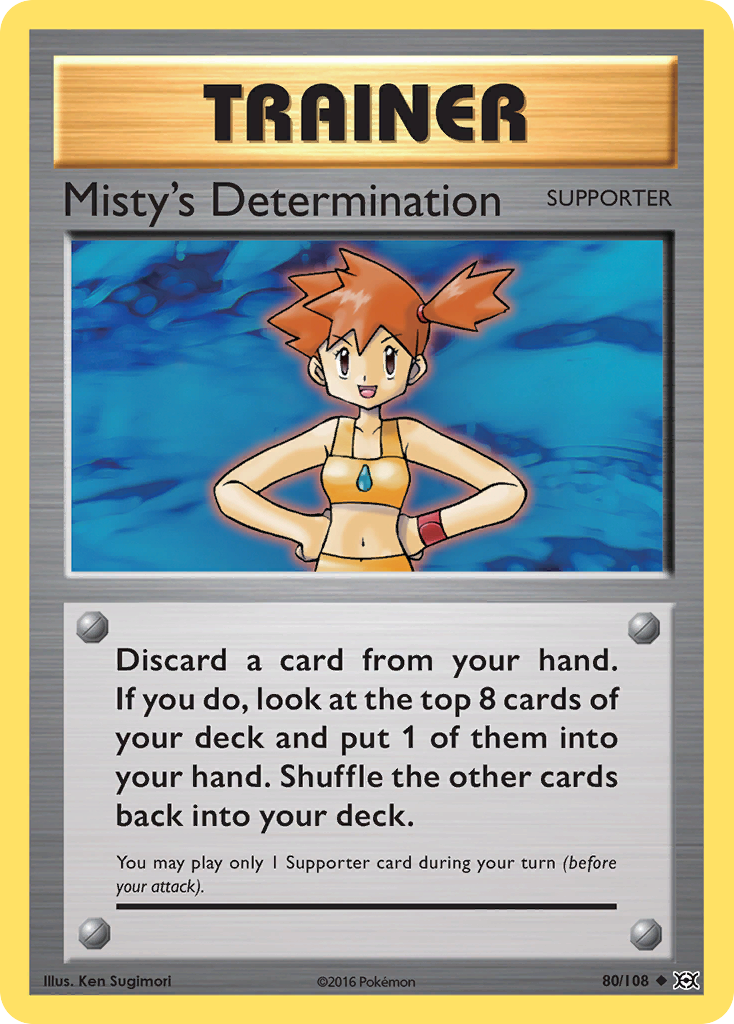 Misty's Determination (80/108) [XY: Evolutions] | Good Games Adelaide SA