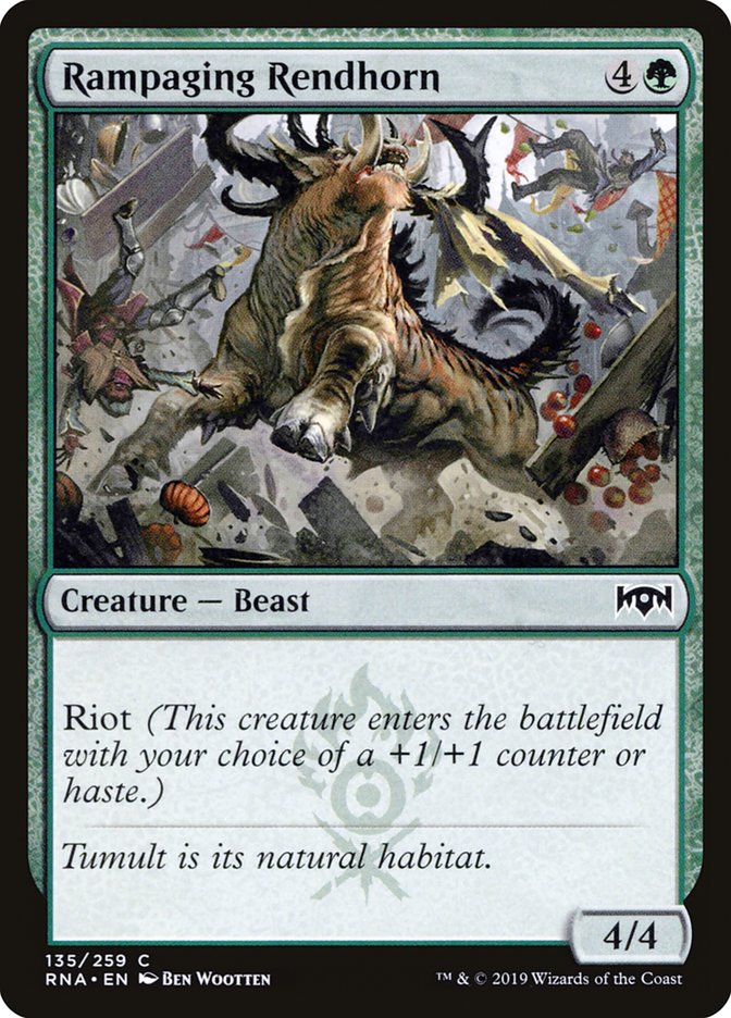 Rampaging Rendhorn [Ravnica Allegiance] | Good Games Adelaide SA