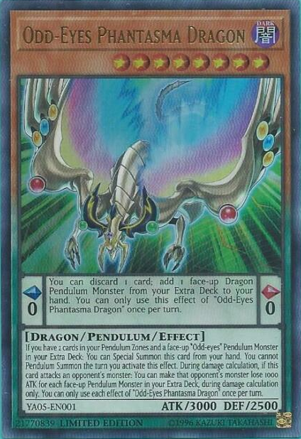 Odd-Eyes Phantasma Dragon [YA05-EN001] Ultra Rare | Good Games Adelaide SA