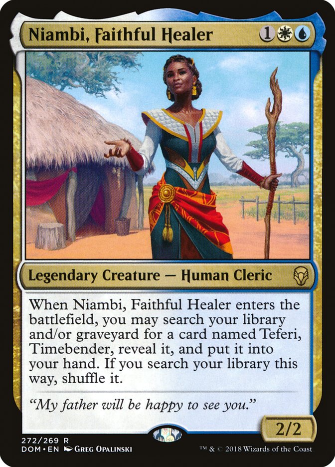 Niambi, Faithful Healer [Dominaria] | Good Games Adelaide SA