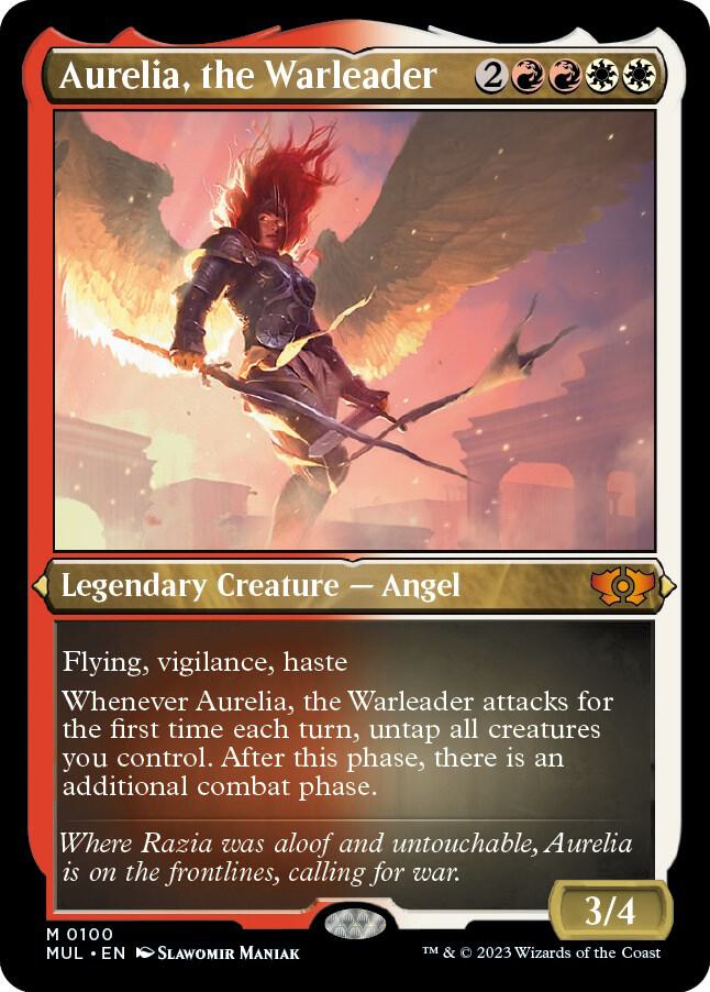 Aurelia, the Warleader 100 (March of the Machine: Multiverse Legends)  - Etched Foil | Good Games Adelaide SA