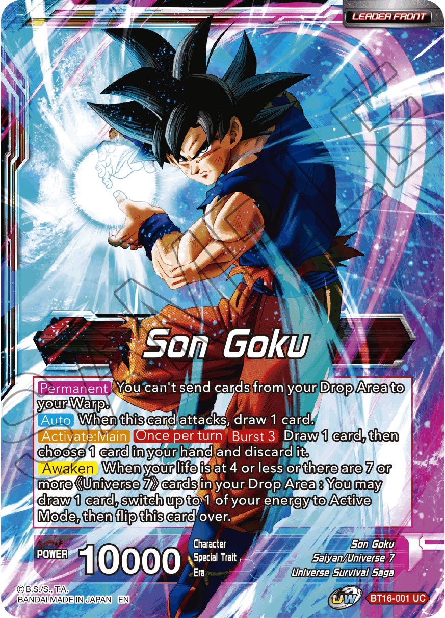 Son Goku // Son Goku, Supreme Warrior (BT16-001) [Realm of the Gods Prerelease Promos] | Good Games Adelaide SA