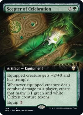 Scepter of Celebration Extended Art 164 (Commander: Streets of New Capenna)  | Good Games Adelaide SA