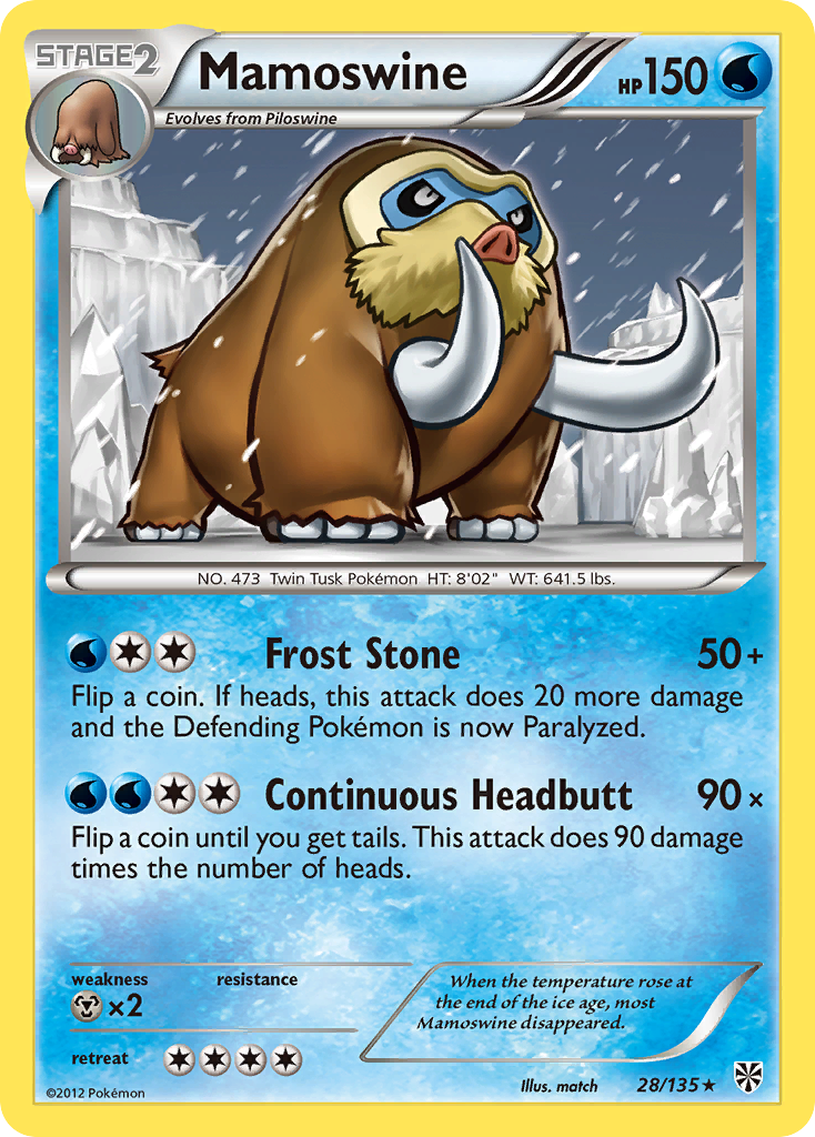Mamoswine (28/135) [Black & White: Plasma Storm] | Good Games Adelaide SA