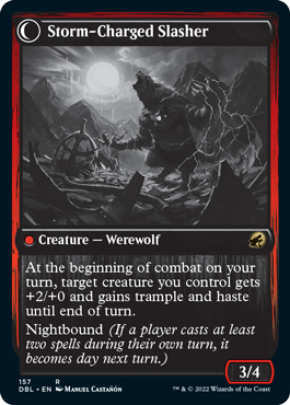 Reckless Stormseeker // Storm-Charged Slasher [Innistrad: Double Feature] | Good Games Adelaide SA