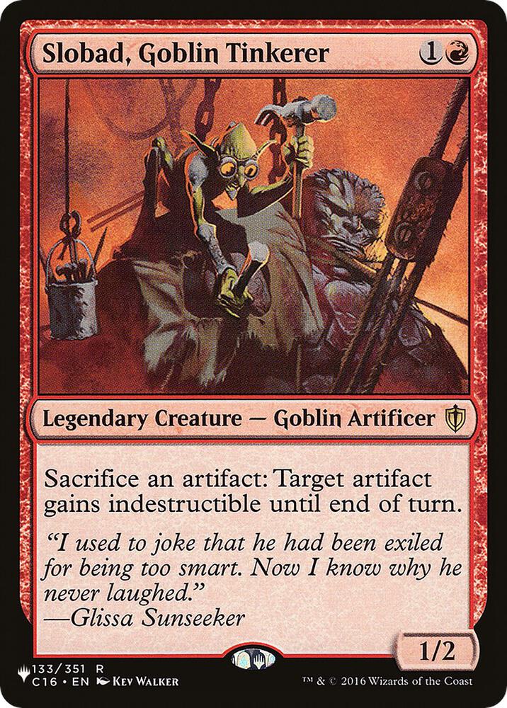 Slobad Goblin Tinkerer 133/351 (The List Reprints)  | Good Games Adelaide SA