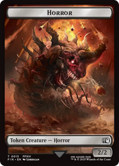 Hero (0006) // Horror (0013) Double-Sided Token [FINAL FANTASY Tokens] | Good Games Adelaide SA