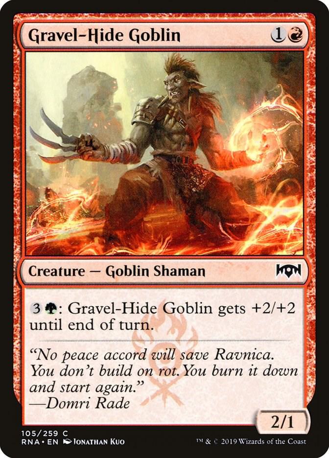 Gravel-Hide Goblin 105 (Ravnica Allegiance)  | Good Games Adelaide SA