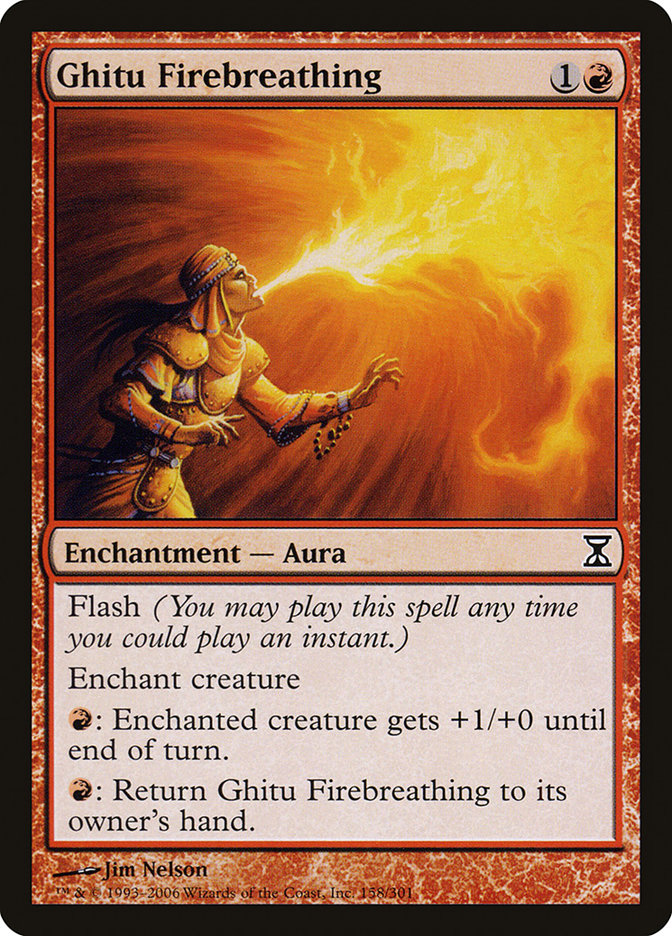 Ghitu Firebreathing 158 (Time Spiral)  - Foil | Good Games Adelaide SA