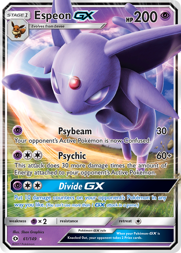 Espeon GX (61/149) [Sun & Moon: Base Set] | Good Games Adelaide SA