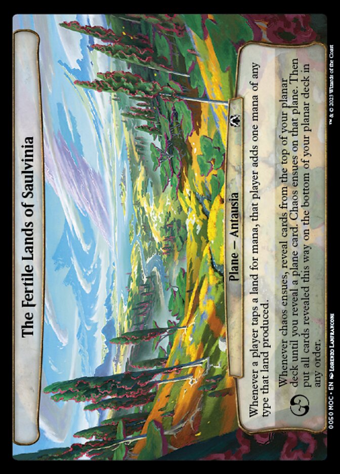 The Fertile Lands of Saulvinia 50 (Planechase: March of the Machine)  | Good Games Adelaide SA