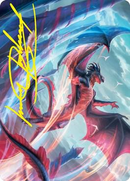Galazeth Prismari Art Card Gold Stamped Signature 58 (Art Series: Strixhaven)  | Good Games Adelaide SA