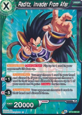 Raditz, Invader From Afar [BT12-058] | Good Games Adelaide SA