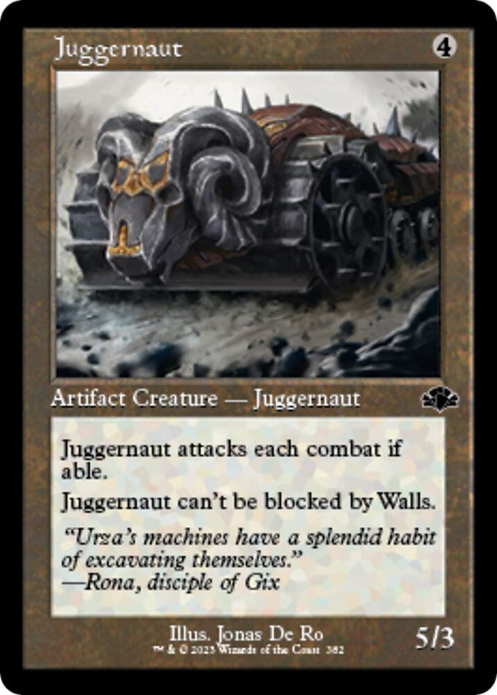 Juggernaut Retro Frame 382 (Dominaria Remastered)  | Good Games Adelaide SA