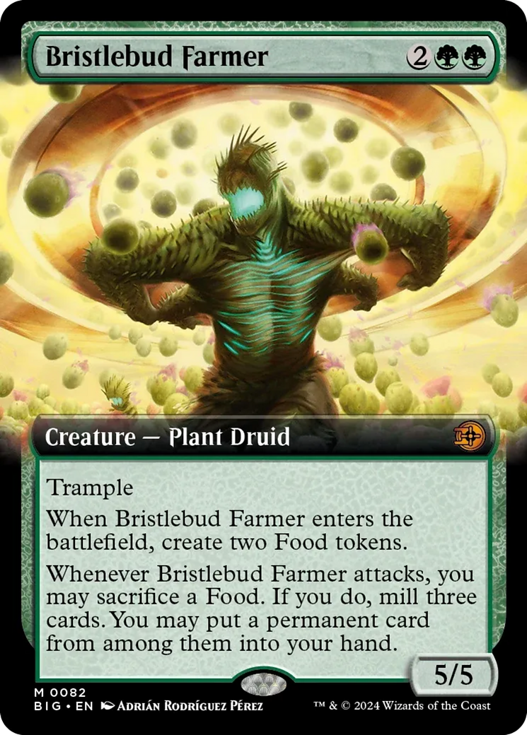 Bristlebud Farmer (Extended Art) [Outlaws of Thunder Junction: The Big Score] | Good Games Adelaide SA