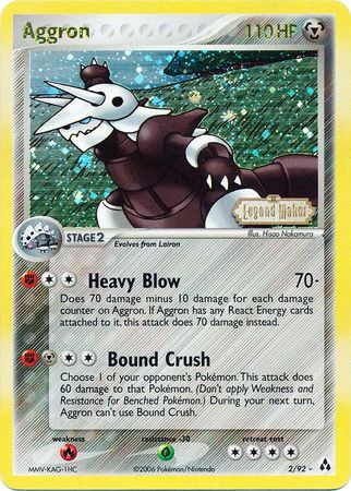 Aggron (2/92) (Stamped) [EX: Legend Maker] | Good Games Adelaide SA