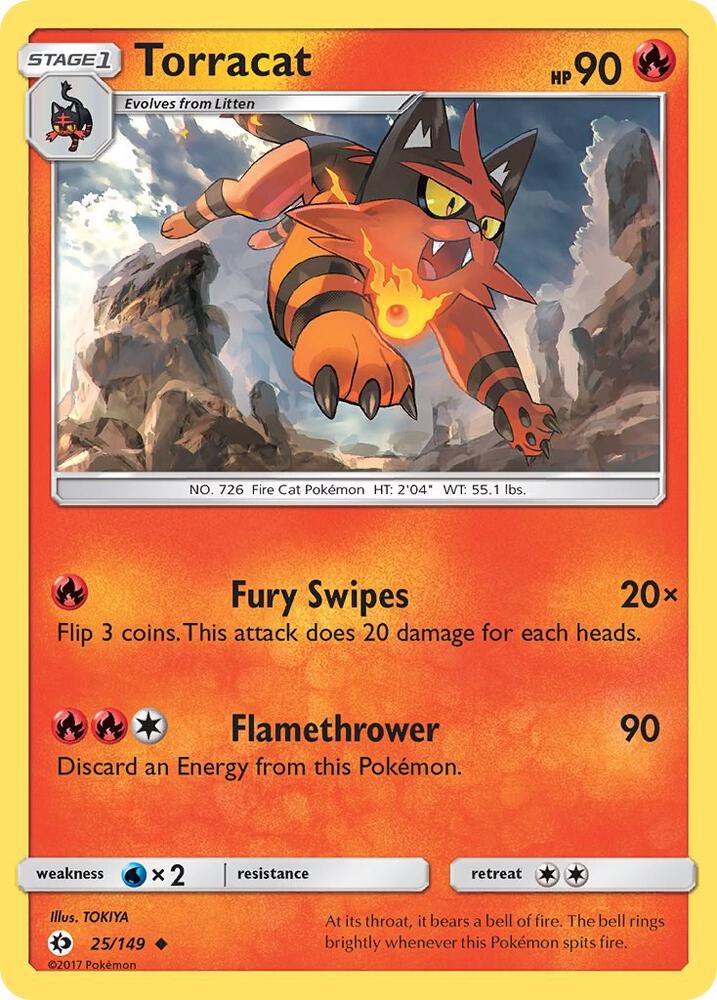 Torracat 25/149 (SM Base Set)  | Good Games Adelaide SA