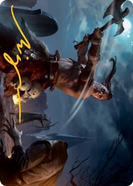 Critical Hit Art Card Gold Stamped Signature 38 (Art Series: Adventures in the Forgotten Realms)  | Good Games Adelaide SA