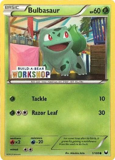 Bulbasaur Build A Bear Workshop Exclusive 001/108 (Miscellaneous Cards & Products)  | Good Games Adelaide SA