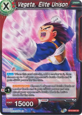 Vegeta, Elite Unison (BT10-005) [Rise of the Unison Warrior 2nd Edition] | Good Games Adelaide SA