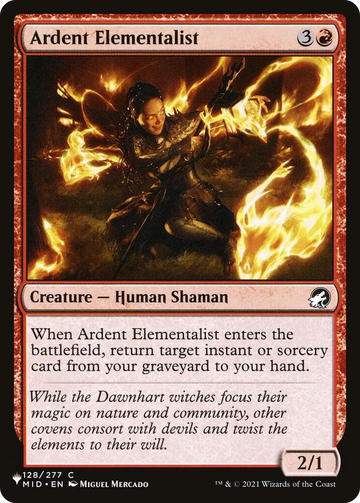 Ardent Elementalist 128/277 (The List Reprints)  | Good Games Adelaide SA