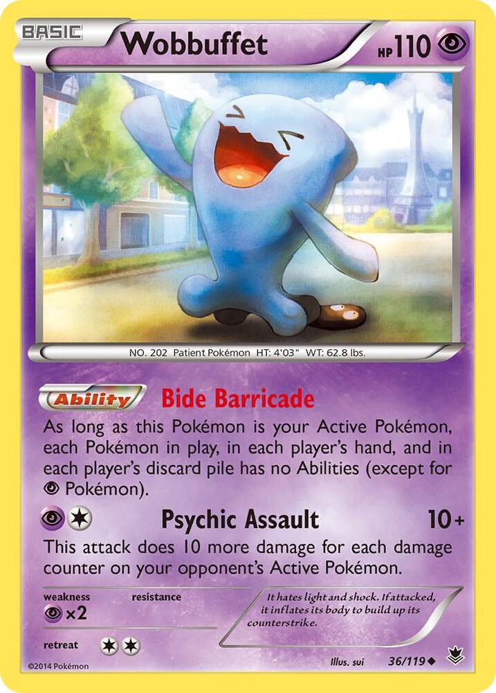 Wobbuffet 36/119 (XY - Phantom Forces)  | Good Games Adelaide SA