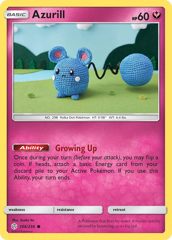 Azurill 146/236 (SM - Cosmic Eclipse)  | Good Games Adelaide SA