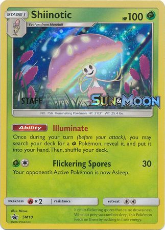 Shiinotic (SM10) (Staff Prerelease Promo) [Sun & Moon: Black Star Promos] | Good Games Adelaide SA