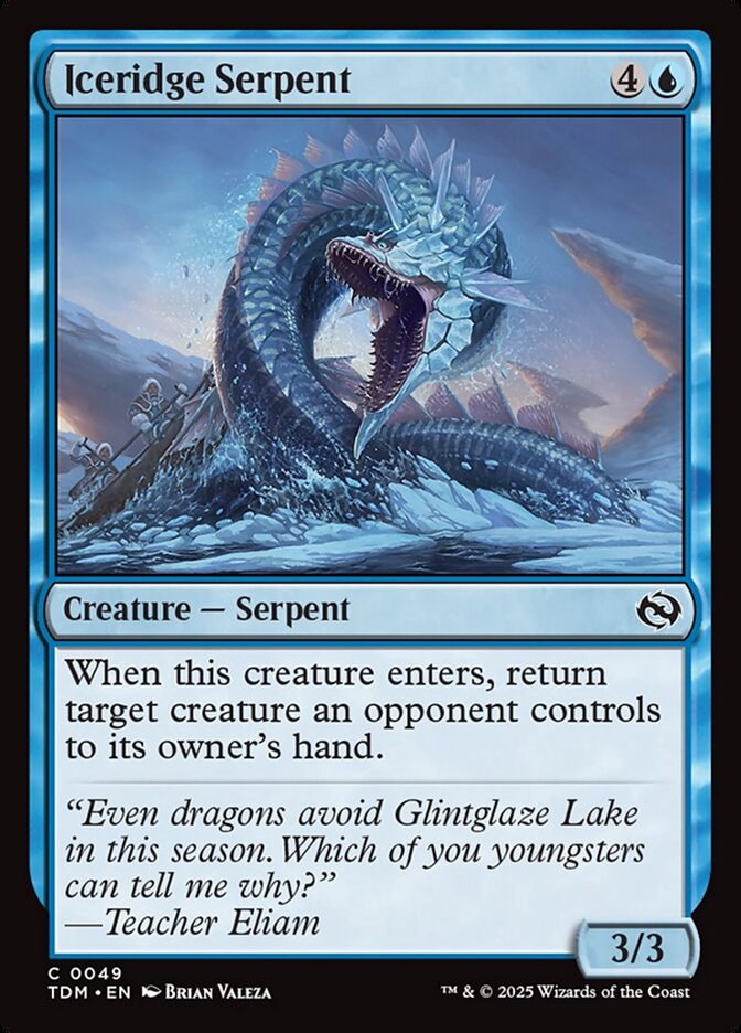 Iceridge Serpent 49 (Tarkir: Dragonstorm)  | Good Games Adelaide SA